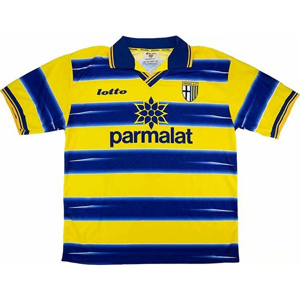Camiseta Parma Primera equipo Retro 1998 1999 Azul Amarillo
